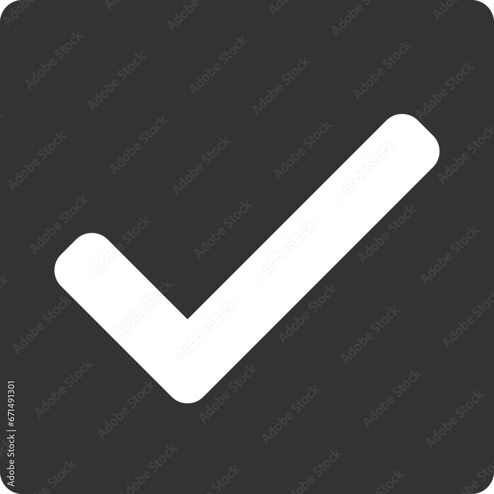 Check mark icon vector symbol design element. Check mark icon vector symbol design element.