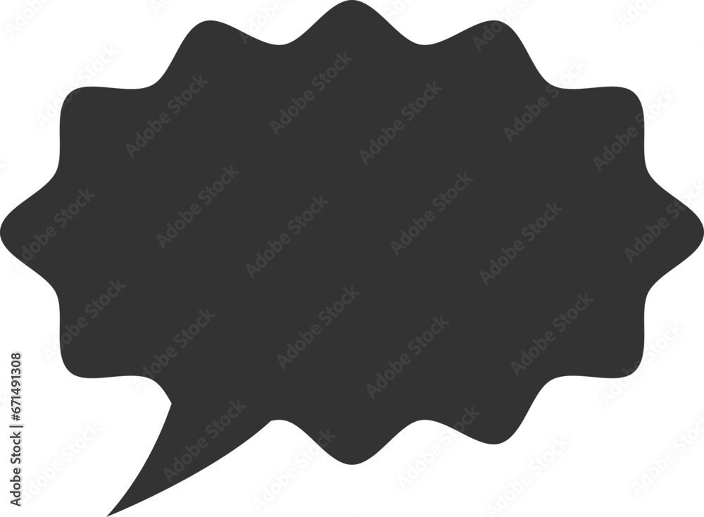 Talk bubble speech icon. Blank empty bubbles vector design elements. Chat on line symbol template. Dialogue balloon sticker silhouette. 