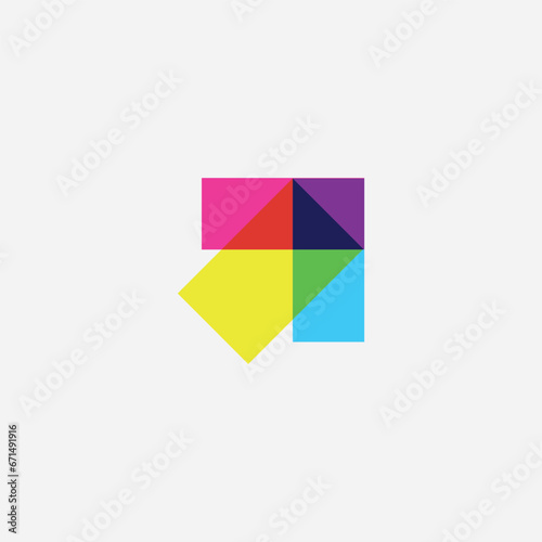 Free Download Colorful arrow logo design illustration vector template - GFXLoad