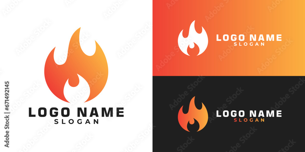 Fire vector logo design template. fire alarm logo concept. Preventing fire. Fire vector logo design template. fire alarm logo concept. Preventing fire.