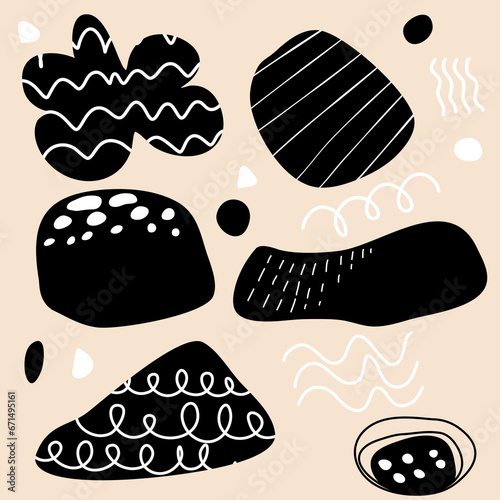 simple vector illustration various geometric figures