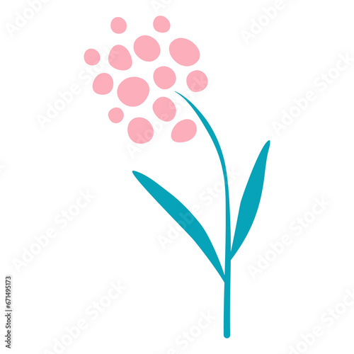 simple vector illustration variuous flowers