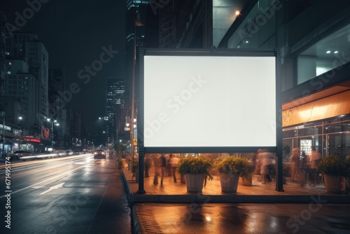 Mockup Billboard for advertisement. Generative AI
