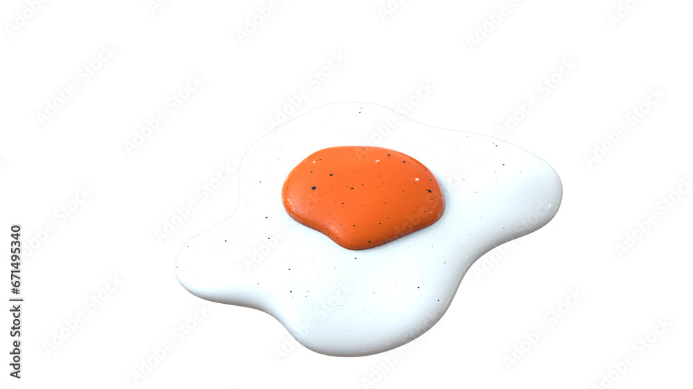 fried egg with yellow yoke isolated 3d render illustration
fried egg with yellow yoke isolated 3d render illustration
