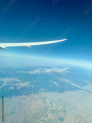 Survol des montagnes rocheuses en avion