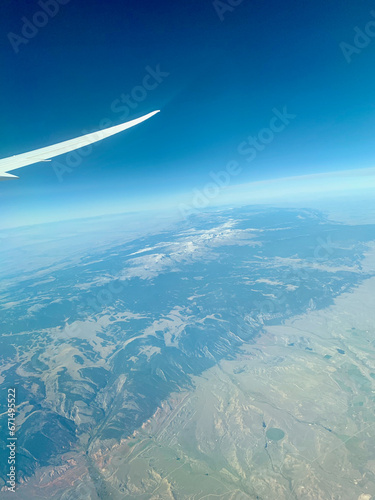 Survol des montagnes rocheuses en avion