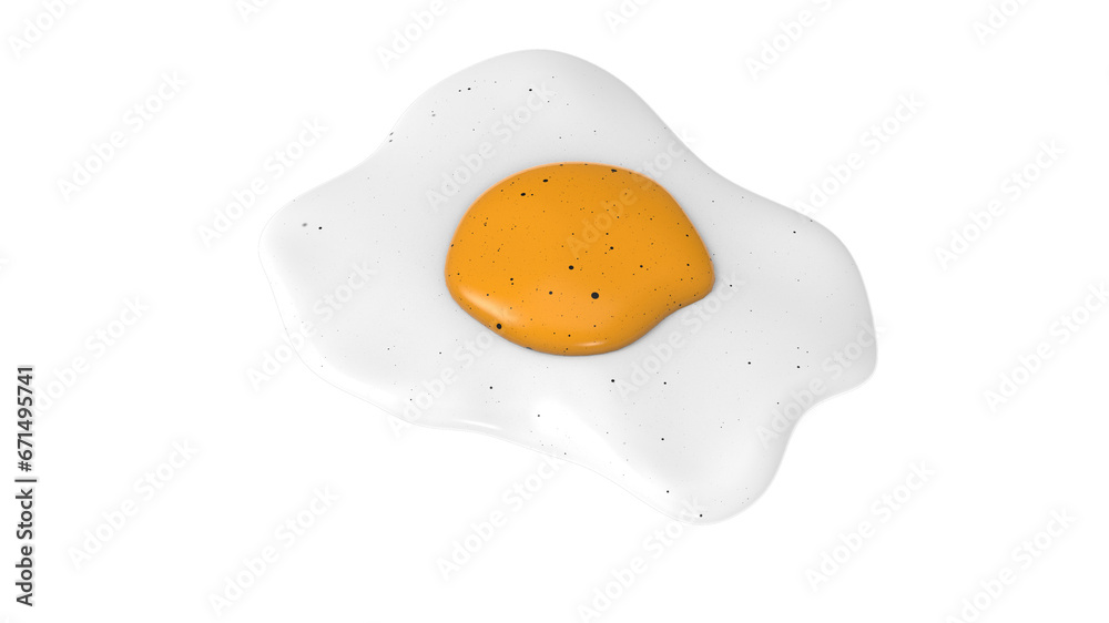 fried egg with yellow yoke isolated 3d render illustration
fried egg with yellow yoke isolated 3d render illustration
