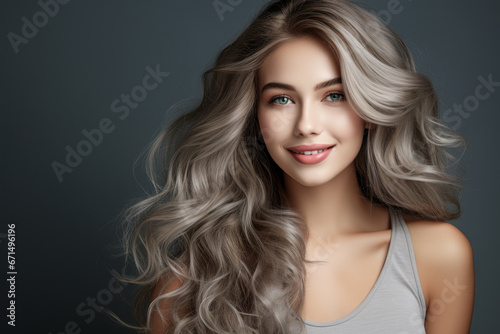 Attractive Woman in the Best Age as a Symbol of a New Time Wallpaper Background Magazine Cover Digital Art 