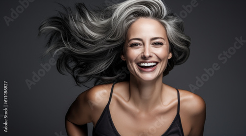 Attractive Woman in the Best Age as a Symbol of a New Time Wallpaper Background Magazine Cover Digital Art 