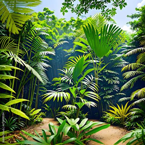 green jungle, AI-Generatet © Dr. N. Lange