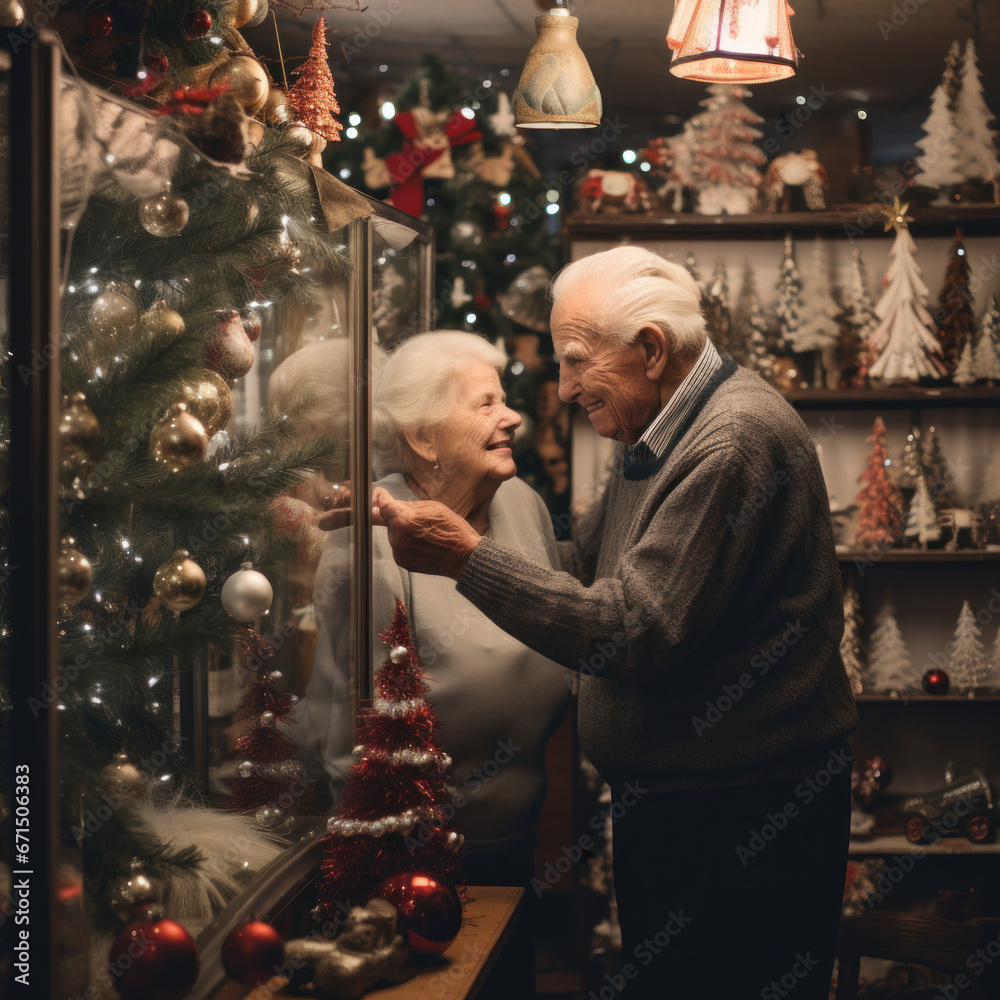 Beloved Grandparents Embrace the Christmas Spirit