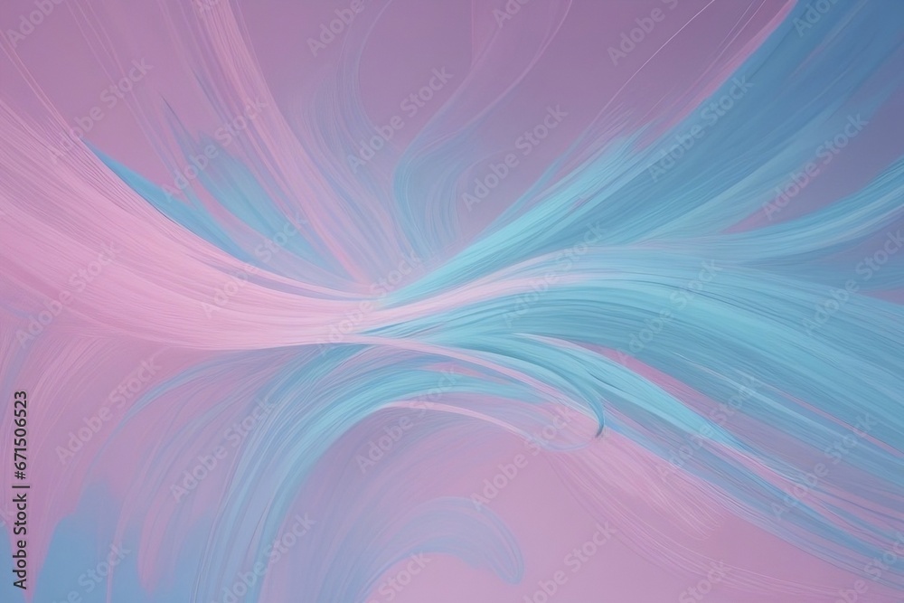 Fototapeta premium Abstract background liqued paints in pastel pink and pastel blue color.