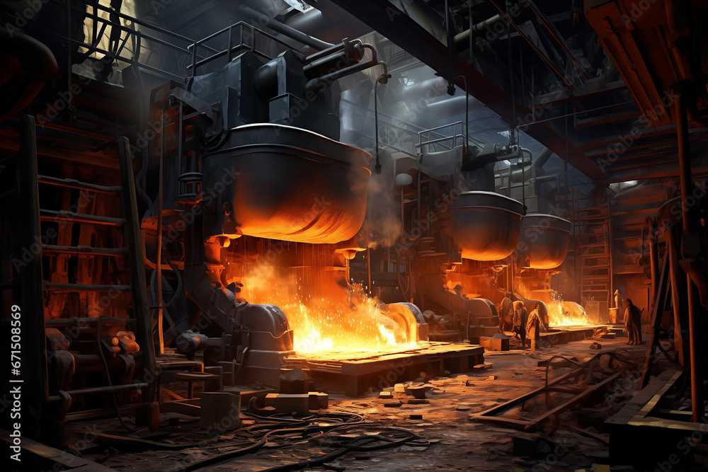 steel plant, metallurgical industry