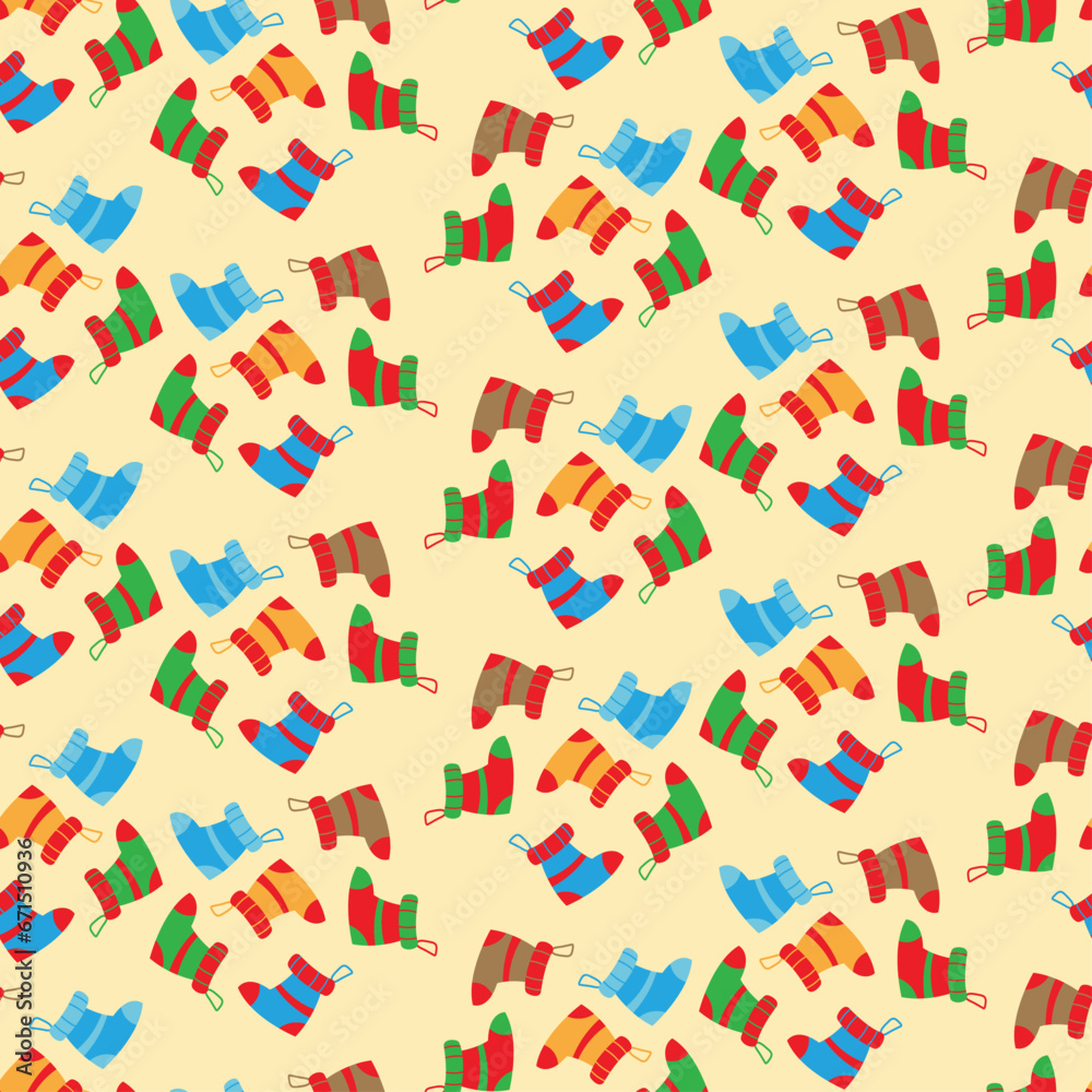 Christmas pattern vector background.