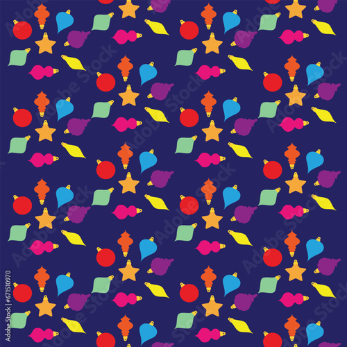 Christmas pattern vector background.