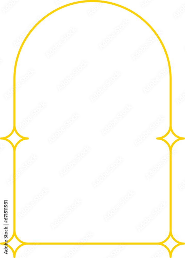 Obraz premium Arch Monoline Frame Aesthetic