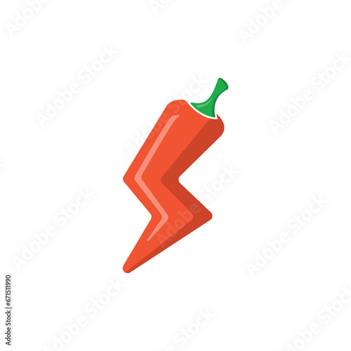 Lightning chili logo