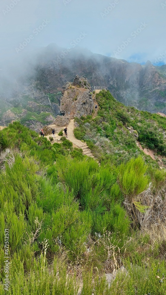 Fototapeta premium hiking in Madeira island mountain 10
