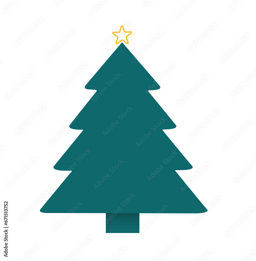 minimal red Christmas tree illustration minimal red Christmas tree illustration