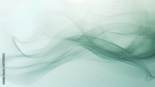 Colorful smoke for an aesthetic minimalism background. Pastel green colored fumes blend seamlessly, creating feminine fragile effect. Color gradients as visually appealing backdrop.