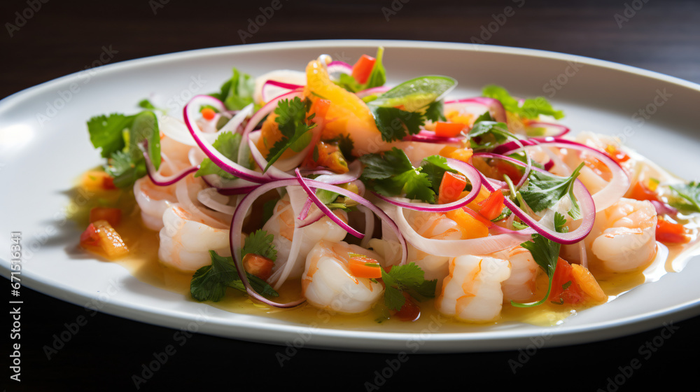 Asian ceviche with mirin