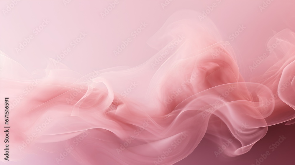 Colorful smoke for an aesthetic minimalism background. Pastel colored fumes blend seamlessly, creating feminine fragile effect. Pink and blush pink gradients as visually appealing backdrop.