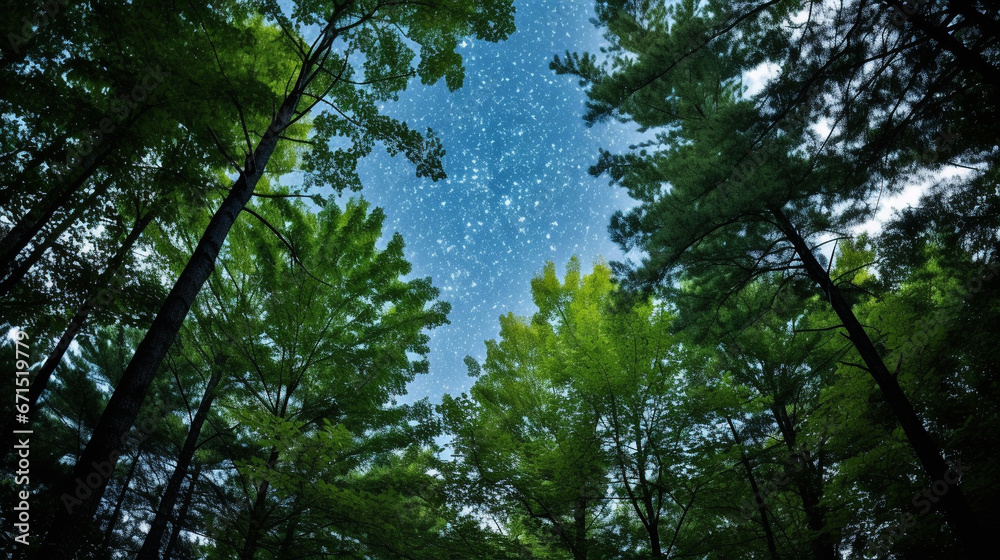 Fototapeta premium sky and trees HD 8K wallpaper Stock Photographic Image 