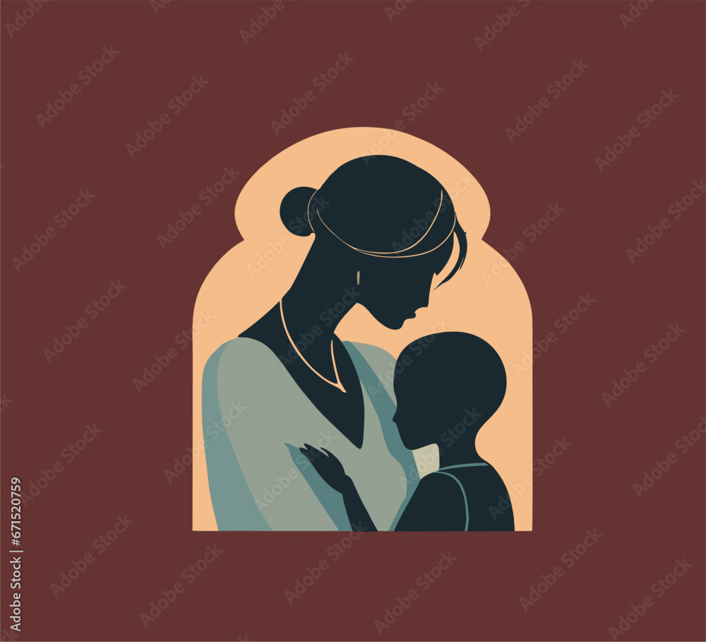 mother day icon graphic vector