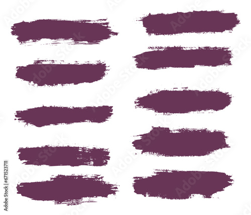 Hand drawn purple grunge brush line background