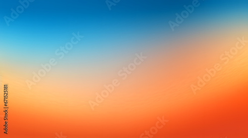 Orange blue vibrant color gradient background, grainy texture effect, web banner design. Generative AI.