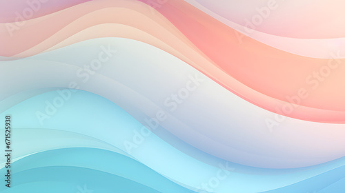 Pastel Colors Waves Background. Generative AI.