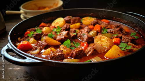 Beef Stew in Pan