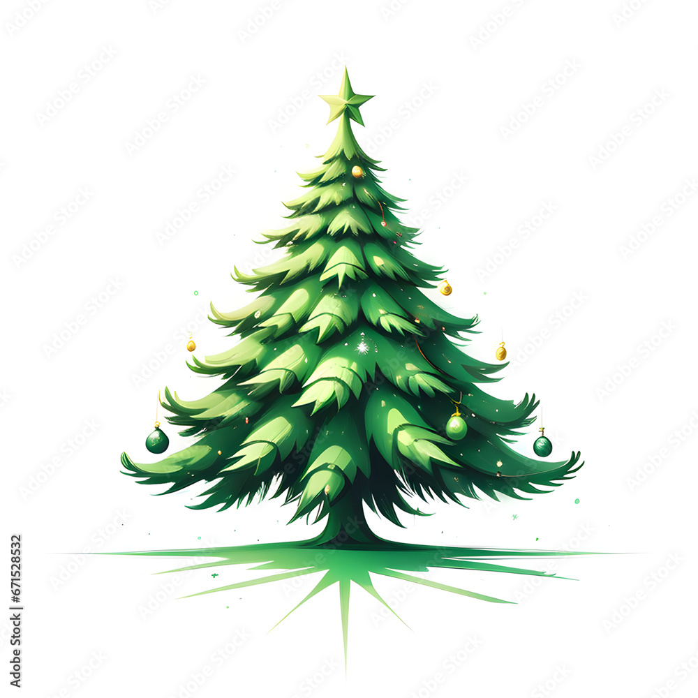 Obraz premium Green Christmas Tree