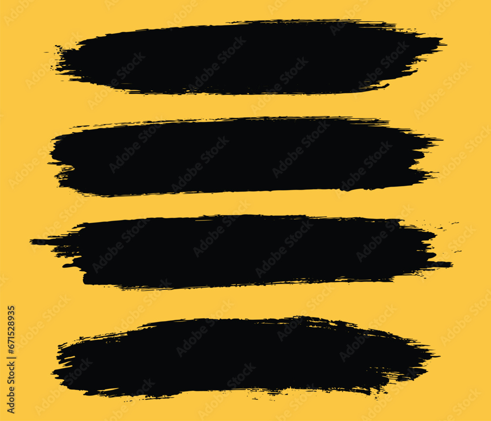 Black color grungy brush painted banner template background Black color grungy brush painted banner template background