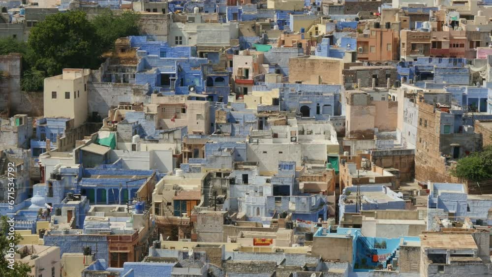 Residential housing and skyline Jodhpur's 'Blue City', Rajasthan, India Residential housing and skyline Jodhpur's 'Blue City', Rajasthan, India
