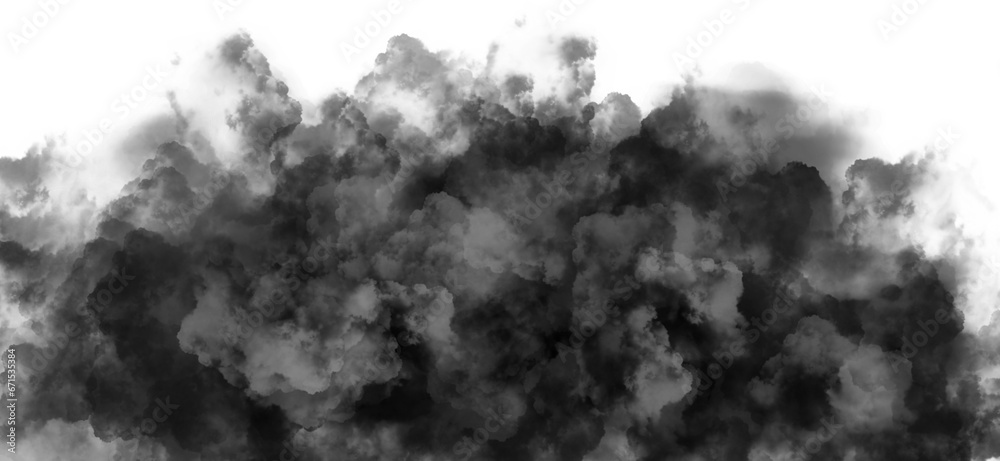 black smoke overlay effect