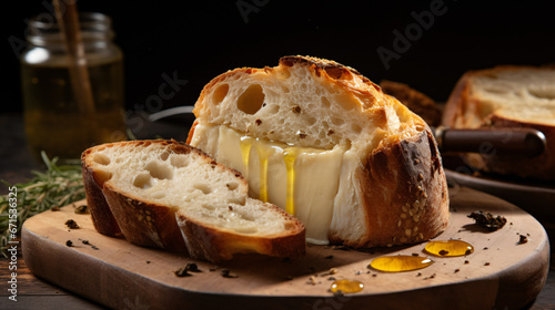 Bread with Ossau-Iraty sheep's cheese.