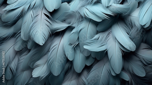 Abstract background of bright grey feathers. Illustration, wallpaper.