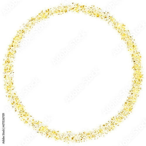 golden frame isolated on white