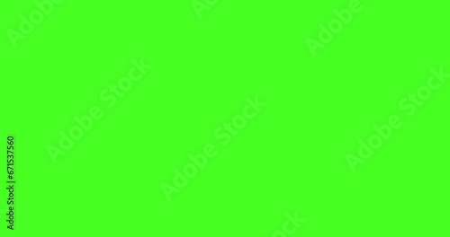 Subscribe to a channel with button for social networks and video channels. Flat 4K animation on green screen.
