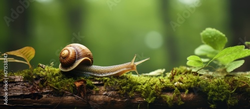 Snail en route to the woodland