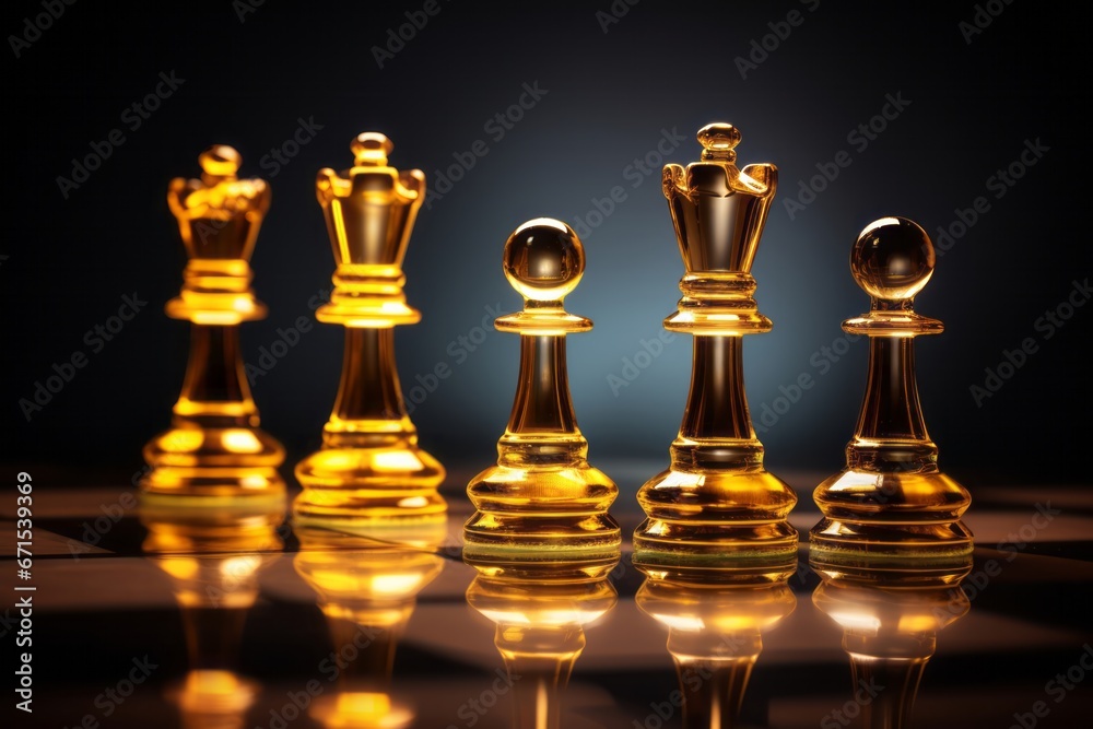 In the game of intelligence and strategy, a shining king takes the forefront, symbolizing victory and control. In the game of intelligence and strategy, a shining king takes the forefront, symbolizing victory and control.