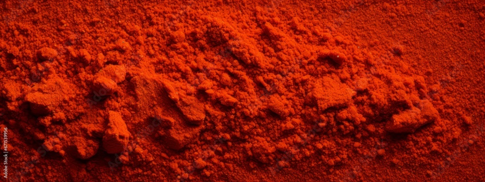 Red paprika chili powder seamless texture background. - obrazy, fototapety, plakaty 