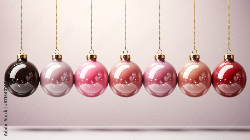 Realistic hanging glass christmas balls Realistic hanging glass christmas balls