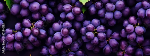 Close up of raw organic sweet red grapes background, wine grapes texture. photo