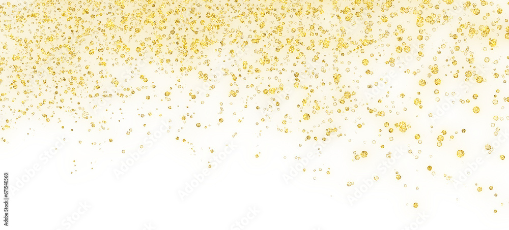gold glittering particle magic effect