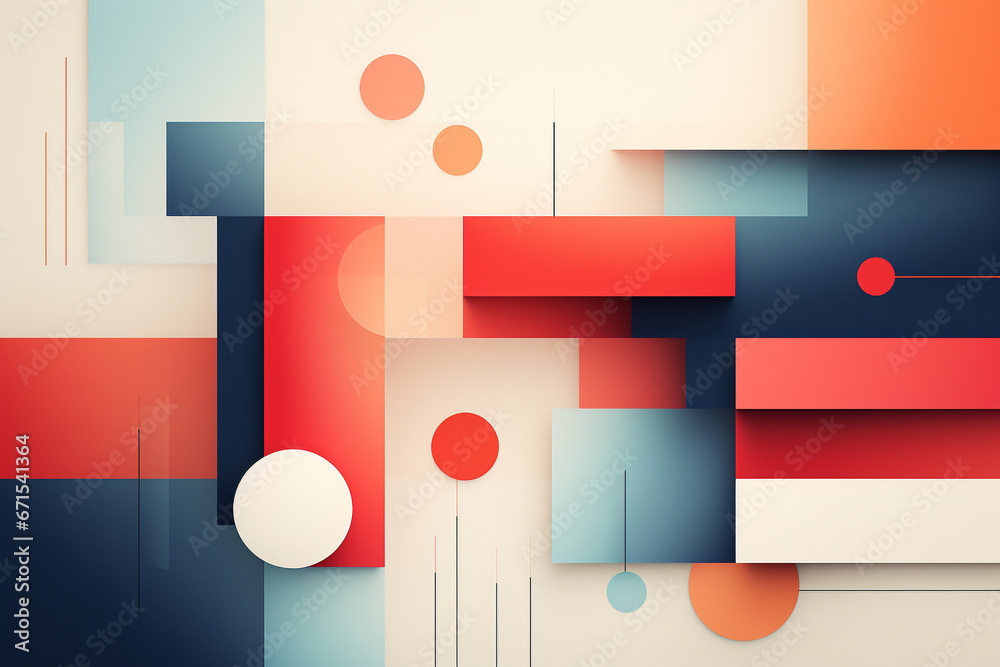 Obraz premium Abstract minimalist background with clean lines and modern geometric elements. The composition is elegantly designed with a sophisticated color theme. Ai generated
