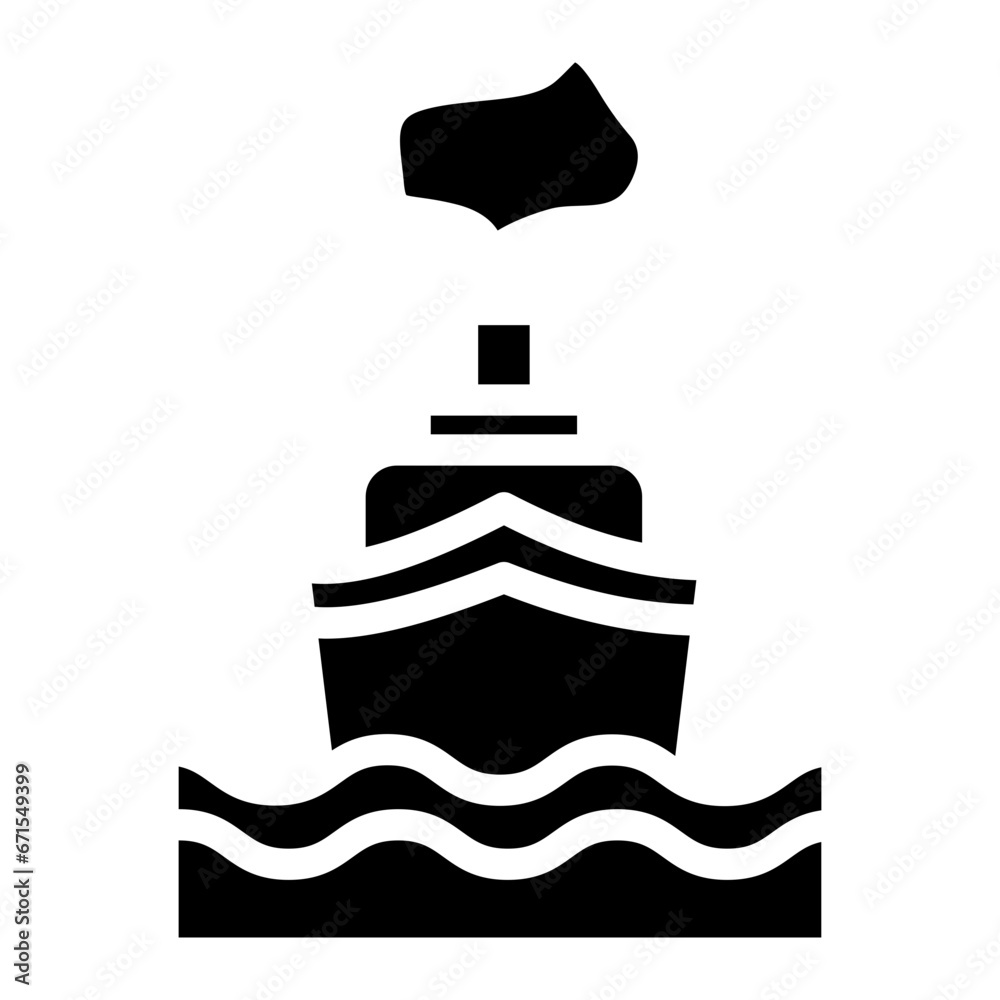 cruise ship glyph