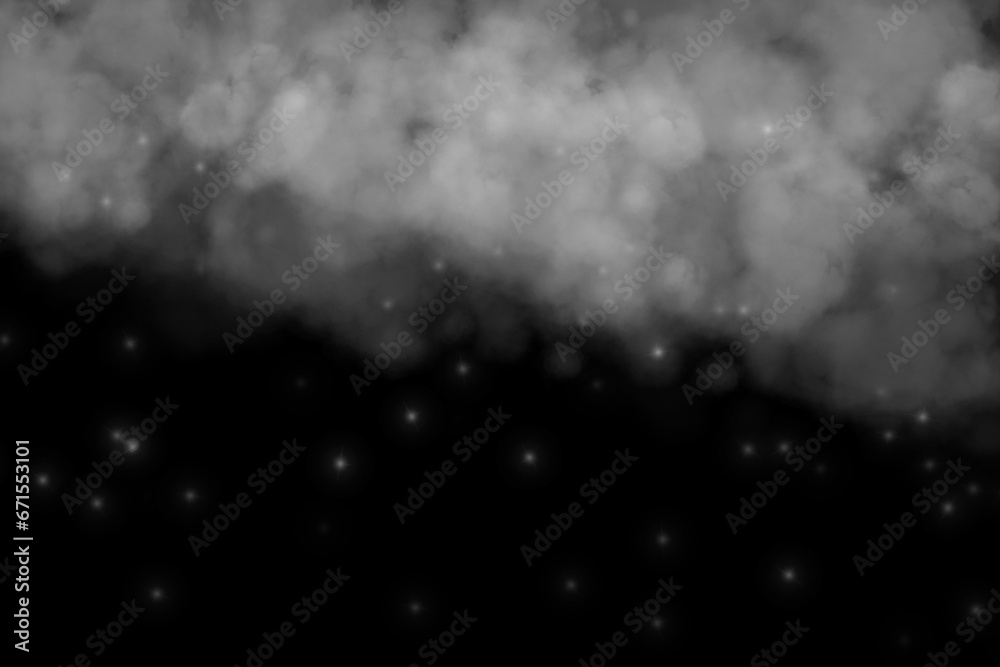 Fototapeta premium White fog or smoke on dark copy space background. for modern advertising graphics and website illustration