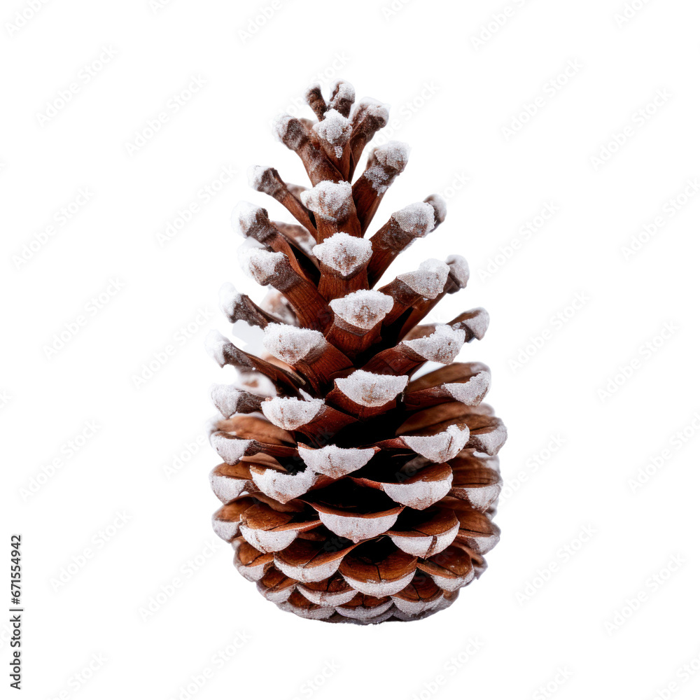 Snow-covered pinecone. PNG. Snow-covered pinecone. PNG.